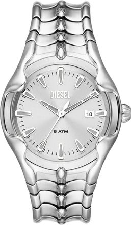 Diesel Vert Three-Hand Date Stainless Steel Watch - Timeframes - Man - Silver