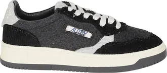 Autry Dark Grey Medalist Low Polyester Sneakers
