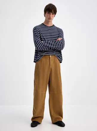 Djab Mens Corduroy baggy pant Barrel fit Imported from Seoul