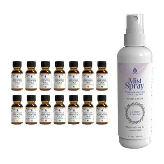Pursonic Lavender & Sea Salt Mist Spray + 14-Pack Essential Oil Gift Set for Aromatherapy & Wellness in Multicolor at Nordstrom