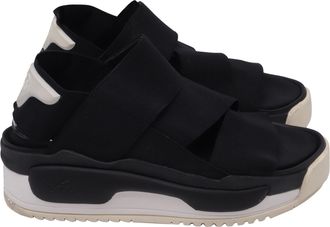 Yohji Yamamoto Adidas x Y-3 Hokori Elastic Strap Sandals in Black Polyester