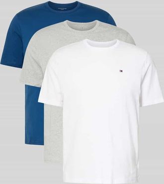 Tommy Hilfiger Regular Fit T-Shirt Set im 3er-Pack in Marine, Gr&ouml;&szlig;e XXL
