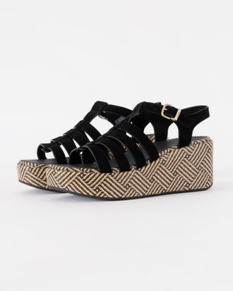 FitFlop Fitflop Womens 001 Fisherman Sandals in Black Leather - Size UK 6