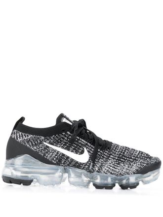 Nike Air Vapormax Flyknit 3 Black/White/Metallic Silver sneakers - women - Polyester/Polyester/Rubber - 11.5