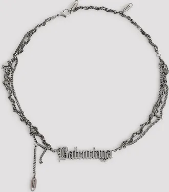 Balenciaga Typo Destroyed Necklace