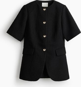 H&M Blazer aus Bouclé - Schwarz