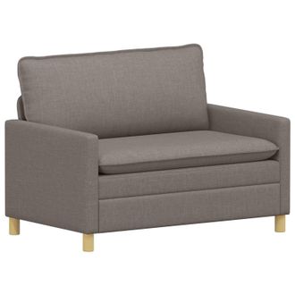 vidaXL Sof&aacute; 2 Plaza Gris Topo 126 X 81 X 87,5 Cm Tela Vidaxl