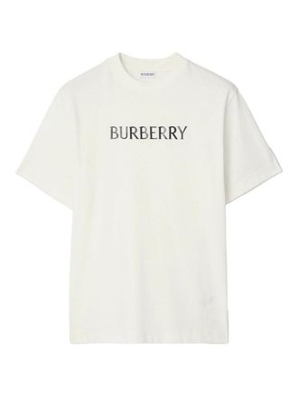 Burberry Logo Print Cotton T-Shirt