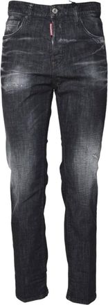 Dsquared2 Slim Fit Distressed Black Jeans
