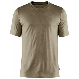 Fj&auml;llr&auml;ven Abisko Wool S/S T-Shirt f&uuml;r Herren | beige