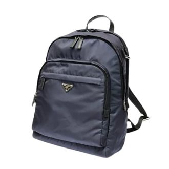 Prada Pre-owned Backpacks, unisex, Blue, Size: ONE SIZE Pre-owned Vintage Backpack