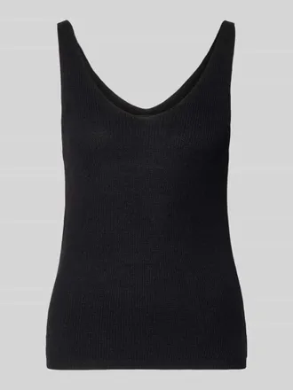 Vero Moda Regular Fit Strick-Top aus Viskose-Mix Modell NEWLEX in Black, Gr&ouml;&szlig;e XL