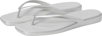 Crocs Miami Flip-Flops Womens Sandals Silver : 10 M, Synthetic