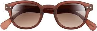Izipizi Round Sunglasses in Mahogany at Nordstrom Rack