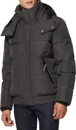 Andrew Marc Phoenix Water Resistant Down & Feather Coat in Charcoal at Nordstrom Rack, Size Xx-Large