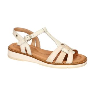 Pikolinos Roquetas Platte Sandalen - Dames - Sleehakken - Wit - 36 EU - Leer - Schoenen