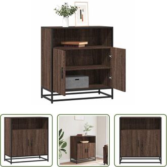 vidaXL Credenza moderna - Credenza Rovere Marrone 68x35x76 cm in Legno Multistrato