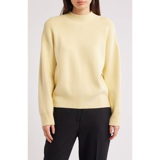 Mango Rino Mock Neck Sweater in Yellow at Nordstrom Rack, Size Large