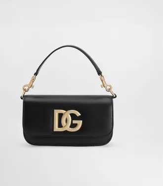 Dolce & Gabbana 3.5 Crossbody Bag - Woman Shoulder And Crossbody Bags Black Leather Onesize