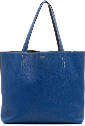 Hermès Pre-owned Womens Garden Party Tote Bag - Medium Blue Leather - One Size
