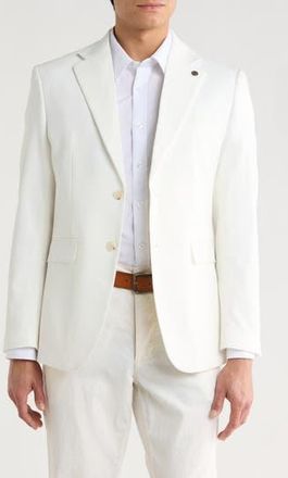 T.R. Premium Slim Fit Cotton Blend Sport Coat in White at Nordstrom Rack, Size Xx-Large