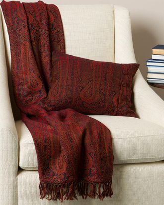 Belle Epoque Jamavaar Paisley Wool Throw & Pillow