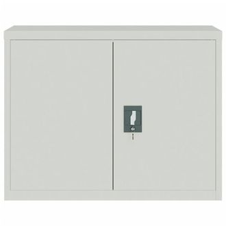 Berkfield Home Durable File Cabinet Light Grey 90x40x70 cm Steel | Size: 90 x 40 x 70 cm