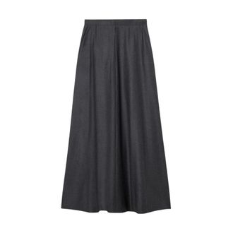 Brooks Brothers Virgin Wool Rok - Dames - Maxi Rokken - Grijs - 3XS - Rokken