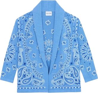Kujten Cody Bandana Bico Cardigan - - Knitwear - Donna - Blu - S