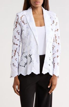 L'agence Clementine Lace Blazer in White at Nordstrom Rack, Size 10