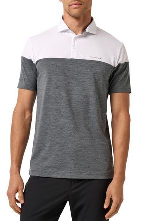 Travis Mathew Heater Pro Colorblock Performance Polo in White at Nordstrom, Size Medium