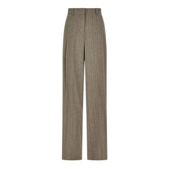 Paul Smith Pantalones Anchos - Trousers - Mujer - Marr&oacute;n - M