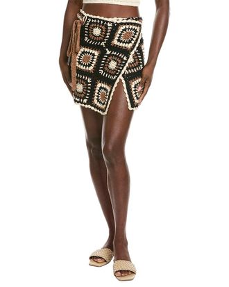 Elan Elan Crochet Wrap Skirt
