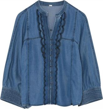 Gustav Dames, Blouses & Shirts, Blauw, Maat: XS