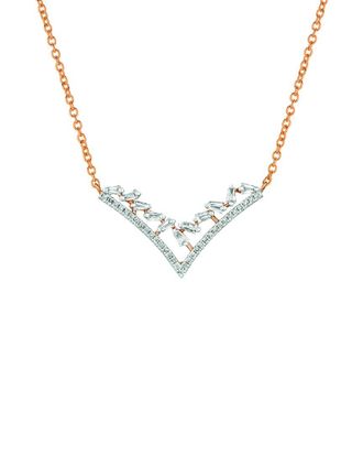 Le Vian Tiara 14K Rose Gold 0.33 Ct. Tw. Diamond Necklace