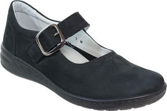 David Tate Pace Leather Mary Jane in Black Nubuck at Nordstrom, Size 11