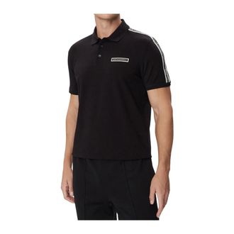 Emporio Armani Polo con logo - - Tops - Uomo - Nero - L