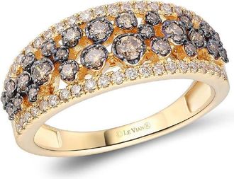 Le Vian Ladies Chocolate Diamond Rings set in 14K Honey Gold