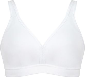 Naturana B&uuml;gelloser BH NATURANA Athleisure, Damen, Gr. 100, Cup D, wei&szlig;, Obermaterial: 95% Baumwolle, 5% Elasthan, BHs B&uuml;gelloser BH