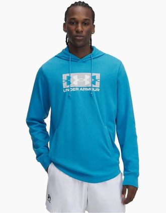 Under Armour Mens Rv Trry Logo Hoody - Blue - Size: 36