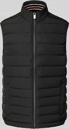 Christian Berg Steppweste mit Eingrifftaschen in Black, Größe 3XL