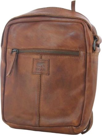 Bear Design Crossbodytas - Dames - Schoudertassen - Bruin - ONE Size - Leer - Tassen