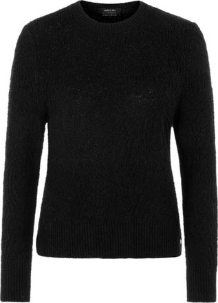 Marc Cain Gebreide Jacquard Trui- Made in Germany - Dames - Truien - Zwart - Maat: XS Katoen