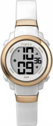 Timex Womens Digital Resin Strap Watch In White