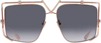 Valentino Light Grey Irregular Ladies Sunglasses VLS-116 A 59