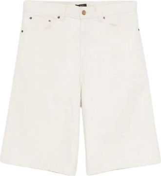 A.P.C. Denim Rits Sluiting Vijf-Pocket Ontwerp - Heren - Denim shorts - Wit - L - Denim - Korte Broeken