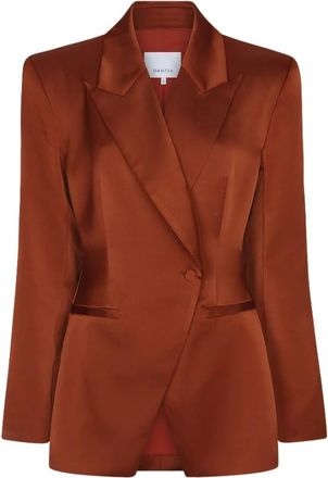 Dante6 Rush Tailored Satin Blazer - Dames - Jassen - Bruin - Maat: XS Satijn