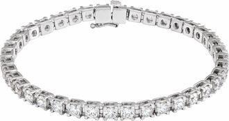 Diamond2Deal 14k Gold 6 CTW Lab-Grown Diamond Link Bracelet 7.25