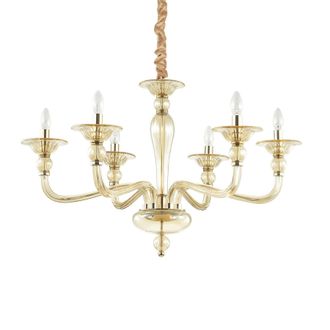 Netlighting Danieli 6 Light Pendant Light Amber E14