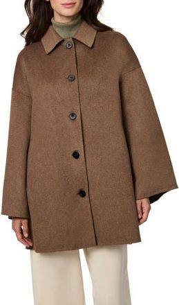 Bernardo Double Face Car Coat in Pine Bark at Nordstrom Rack, Size X-Large